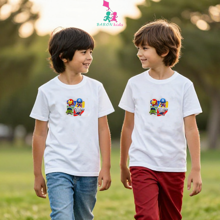 تیشرت طرح  قهرمانان مارول (3 تا 6 سال)