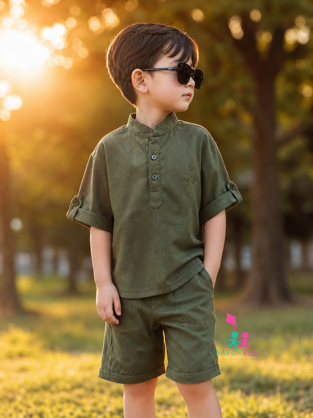 تیشرت و شلوارک لینن (2 تا 8 سال)
