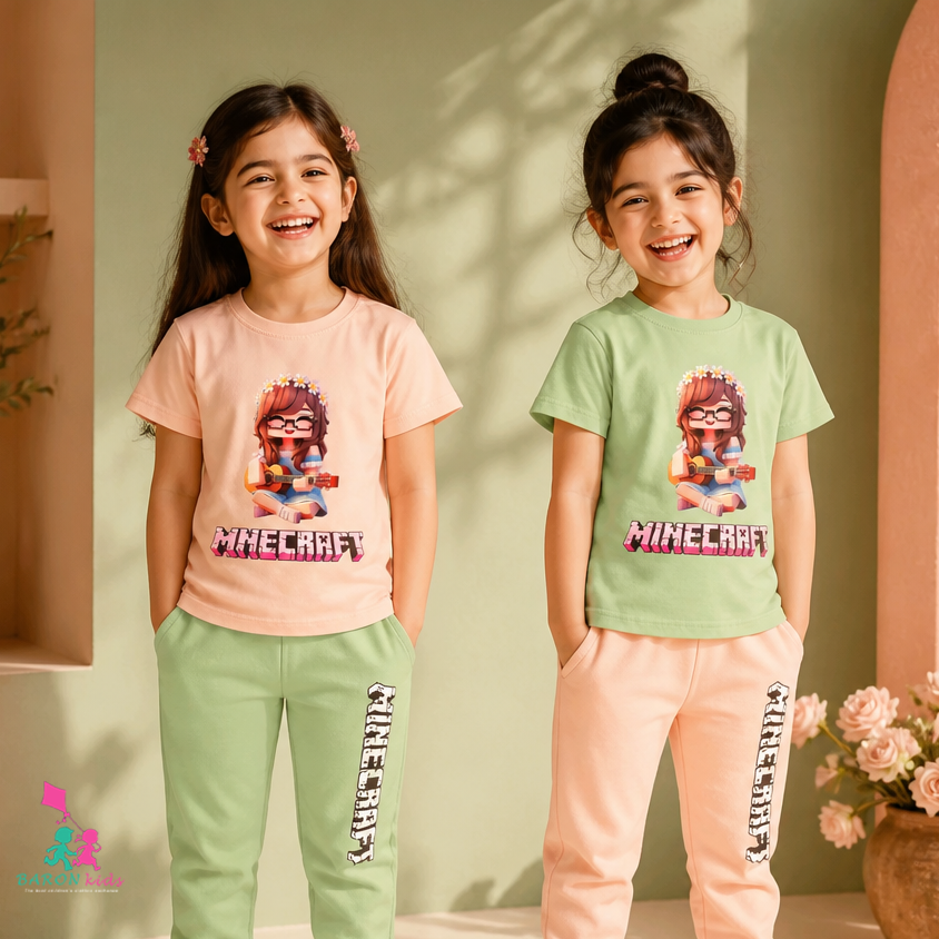 تیشرت ساپورت طرح ماینکرافت گیتاری  (3تا 4 سال )