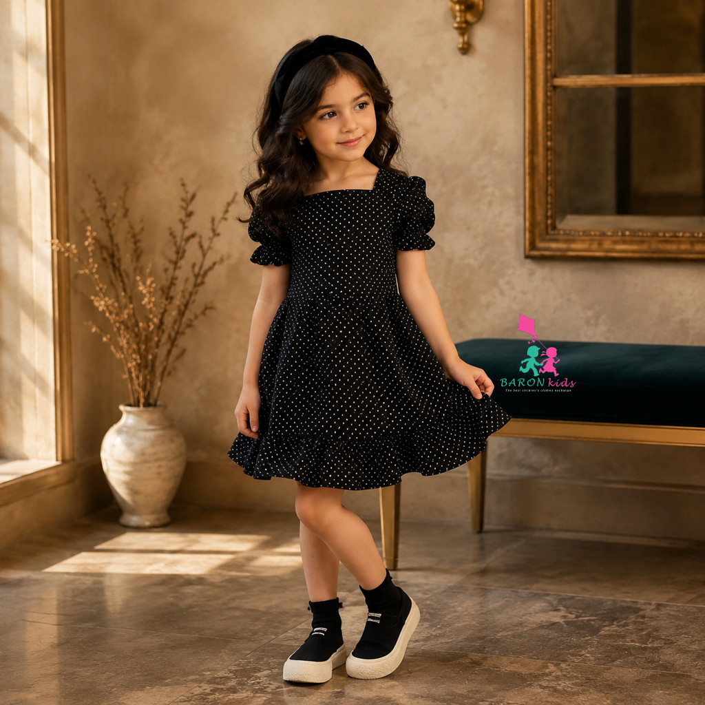 پیراهن کتان تافته (2 تا 8 سال)