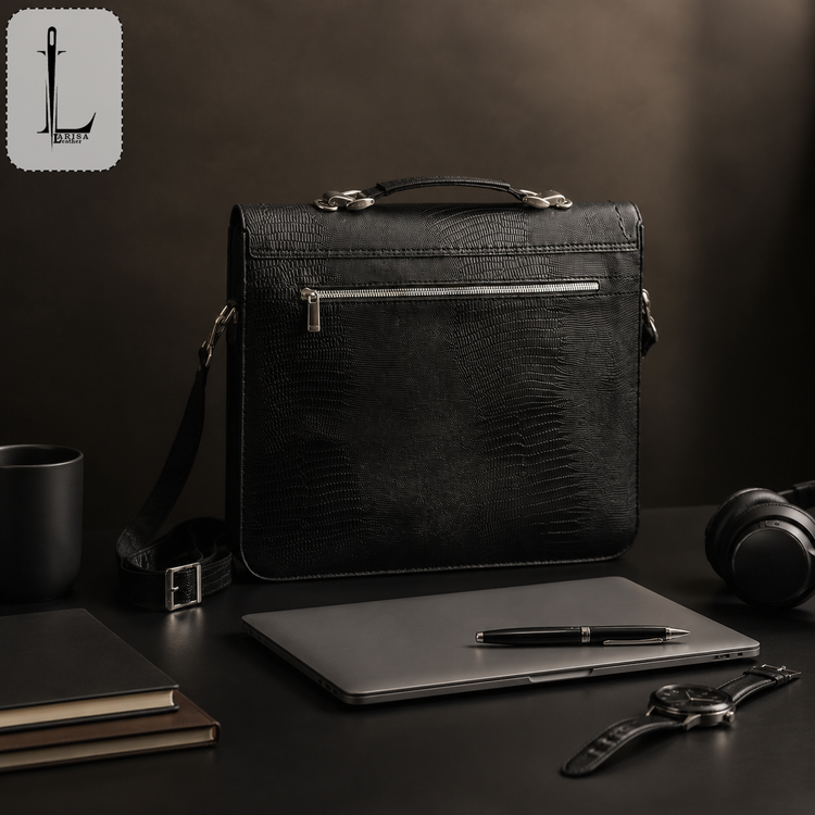 کیف چرم طبیعی دیپلمات اداری و دانشجویی ((مدل واساریا))
