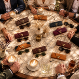 کاور عینک چرم طبیعی ((رافائل))
